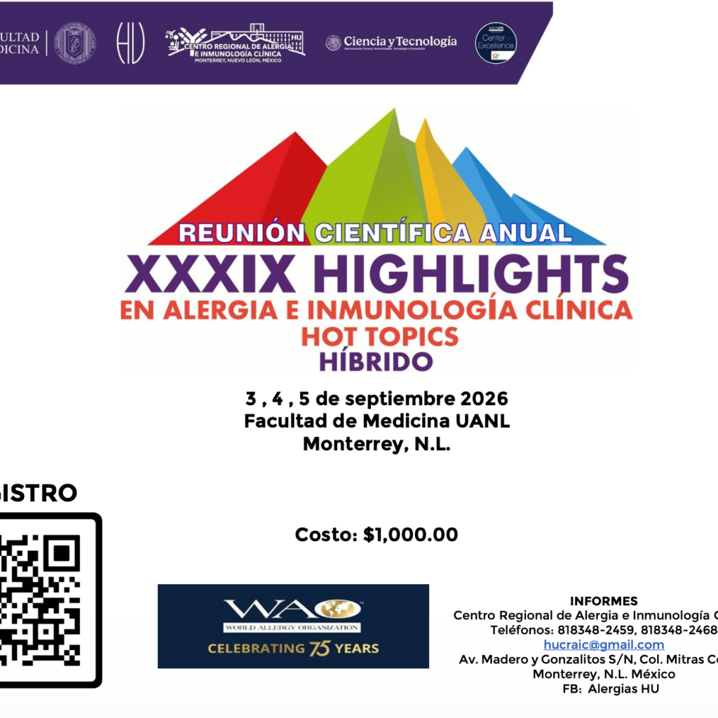 XXXIX Highlights en Alergia e Inmunología Clínica 2026